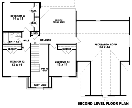 upper floor house blueprint