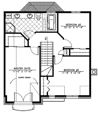 upper floor house blueprint