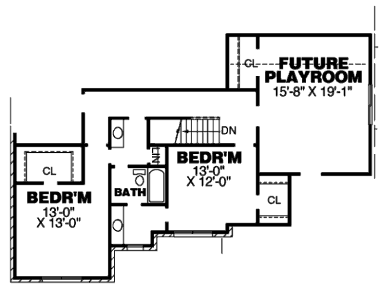 upper floor house blueprint