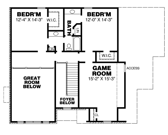 upper floor house blueprint