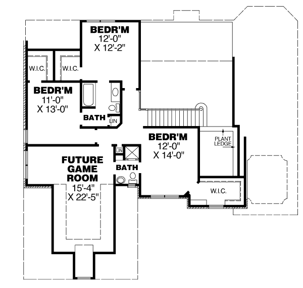 upper floor house blueprint