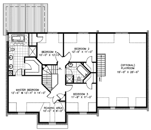 upper floor house blueprint