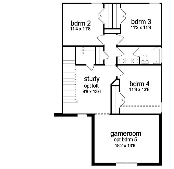 upper floor house blueprint