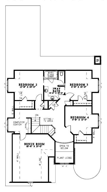 upper floor house blueprint