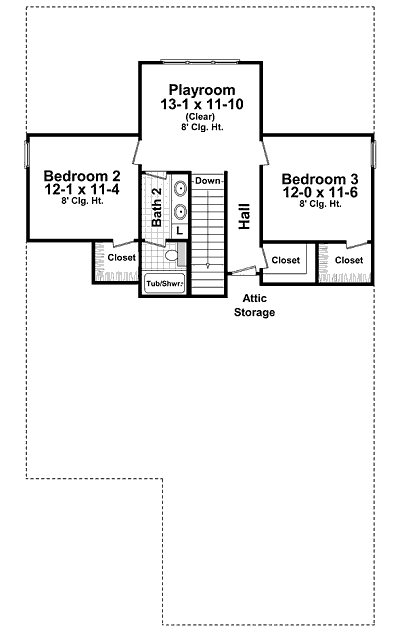 upper floor house blueprint