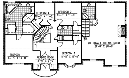 upper floor house blueprint
