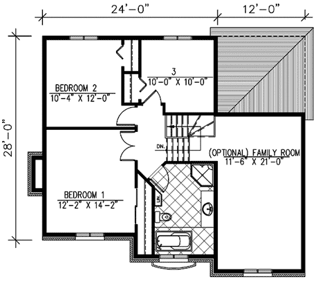 upper floor house blueprint