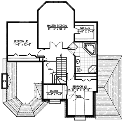 upper floor house blueprint