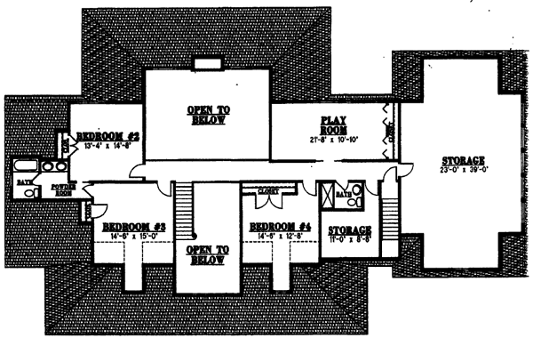upper floor house blueprint
