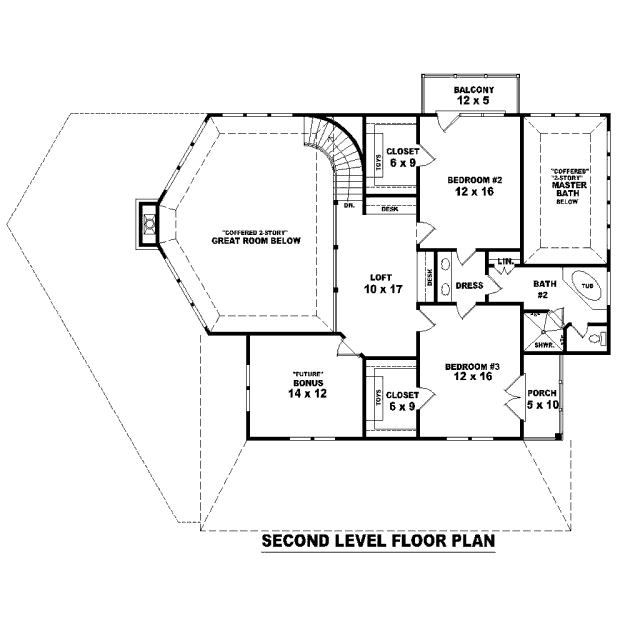 upper floor house blueprint