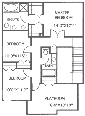 upper floor house blueprint
