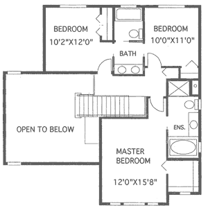 upper floor house blueprint