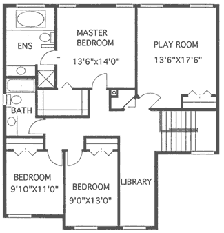 upper floor house blueprint