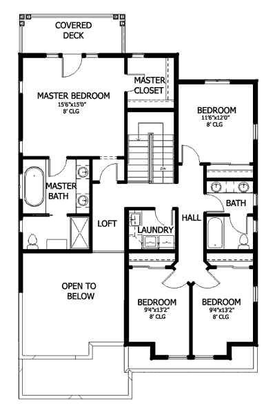 upper floor house blueprint