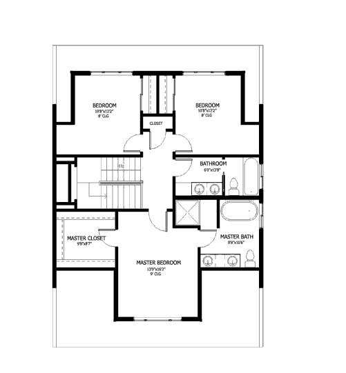 upper floor house blueprint