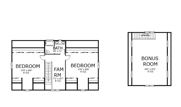upper floor house blueprint