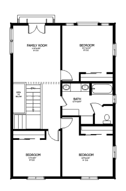 upper floor house blueprint