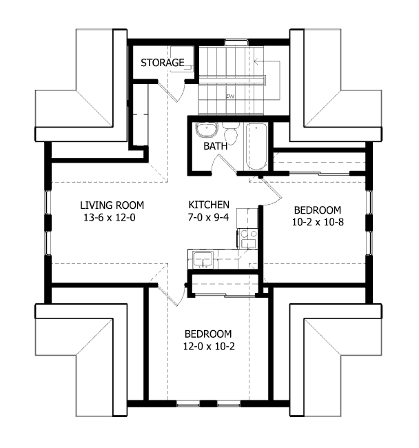 upper floor house blueprint
