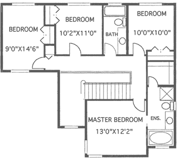 upper floor house blueprint