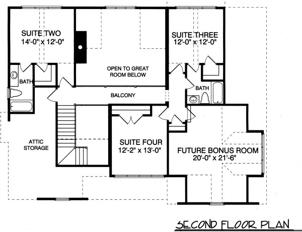 upper floor house blueprint