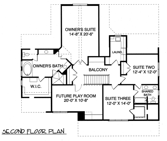 upper floor house blueprint