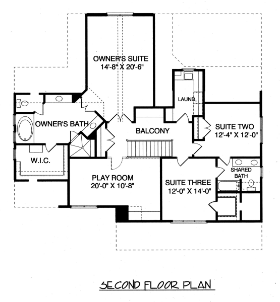 upper floor house blueprint
