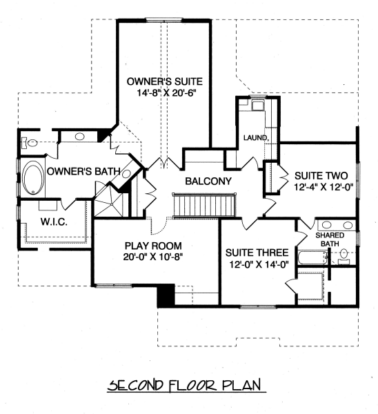 upper floor house blueprint