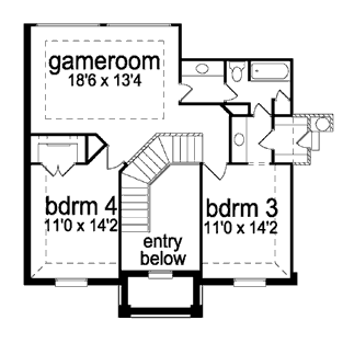 upper floor house blueprint
