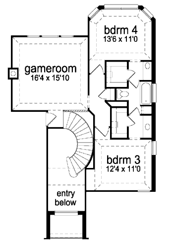 upper floor house blueprint