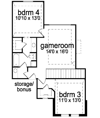 upper floor house blueprint