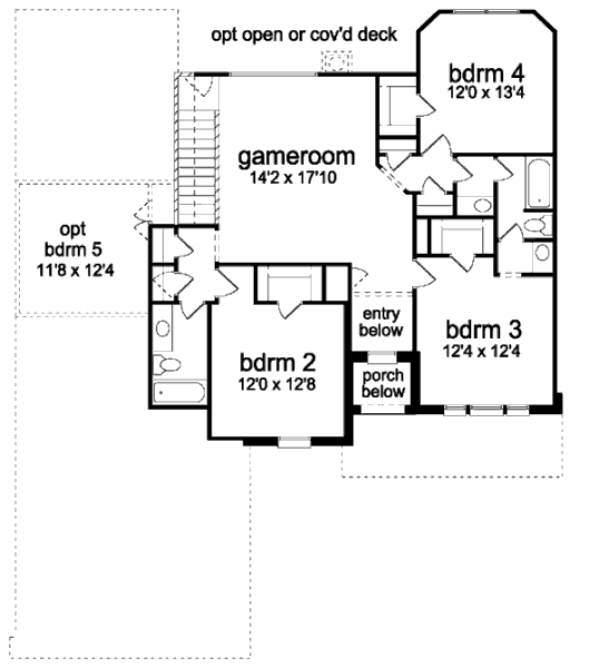 upper floor house blueprint