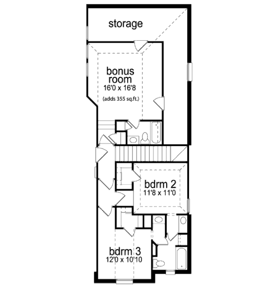 upper floor house blueprint