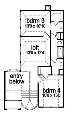 upper floor house blueprint