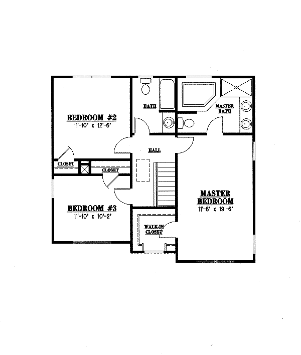 upper floor house blueprint