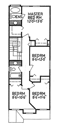 upper floor house blueprint