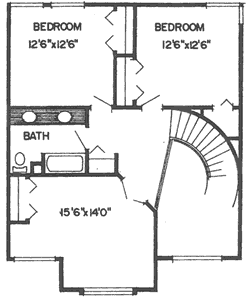 upper floor house blueprint