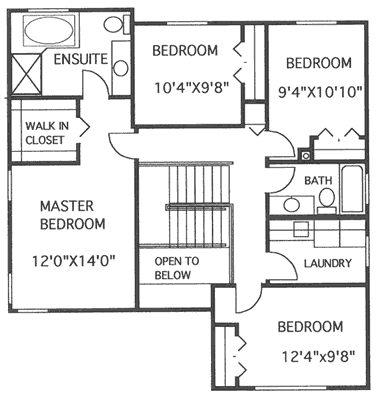upper floor house blueprint