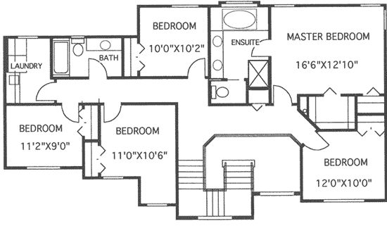 upper floor house blueprint