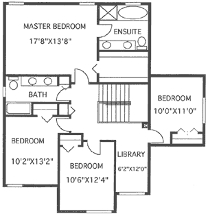 upper floor house blueprint