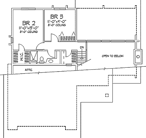 upper floor house blueprint