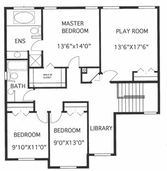 upper floor house blueprint