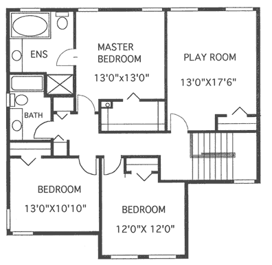 upper floor house blueprint