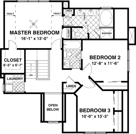 upper floor house blueprint