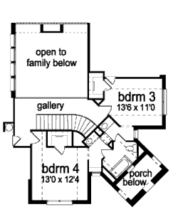 upper floor house blueprint
