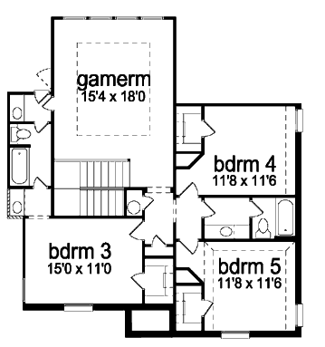 upper floor house blueprint