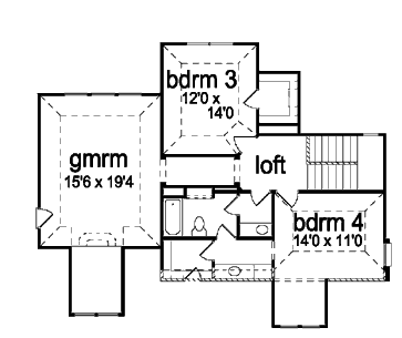 upper floor house blueprint