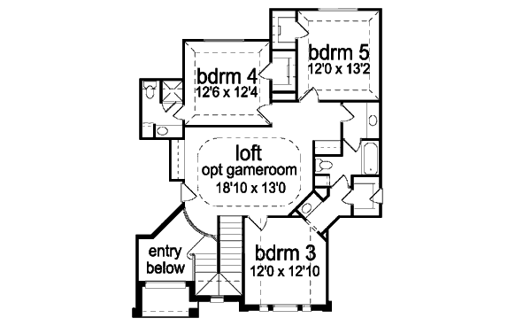 upper floor house blueprint