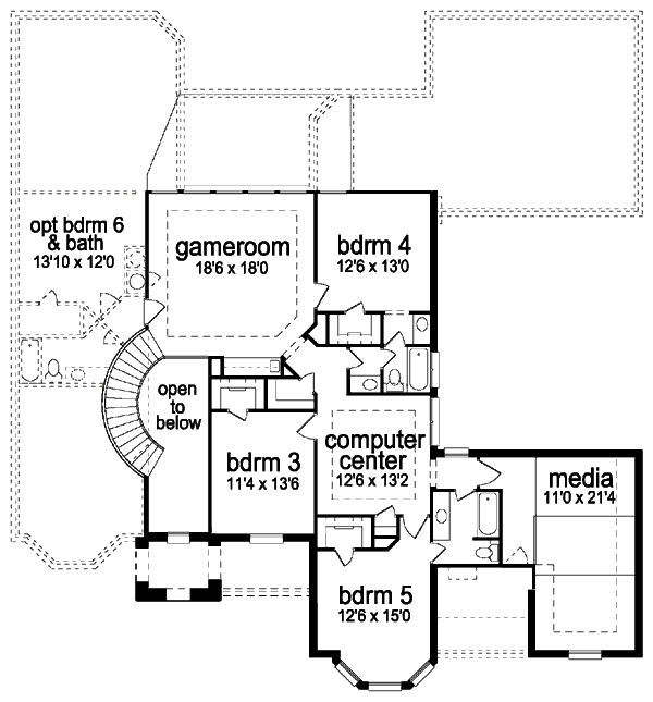 upper floor house blueprint