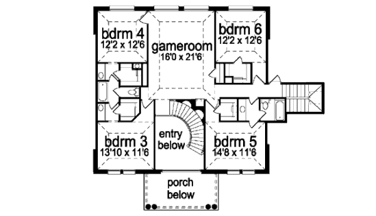upper floor house blueprint