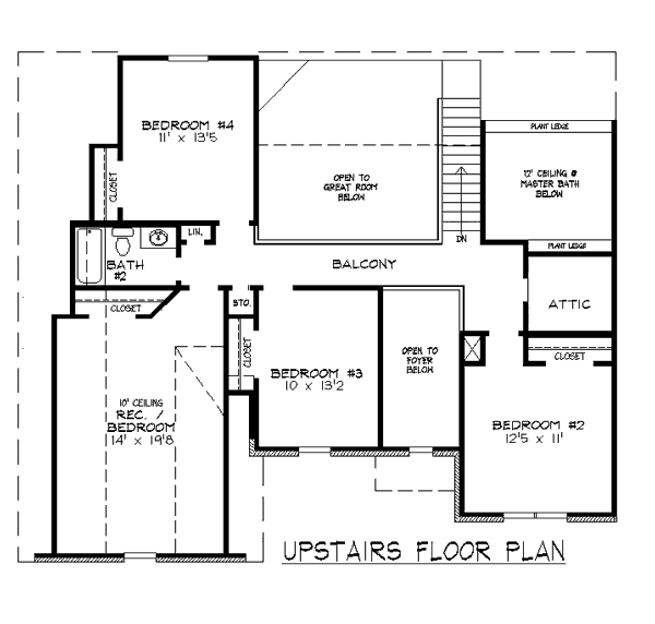upper floor house blueprint
